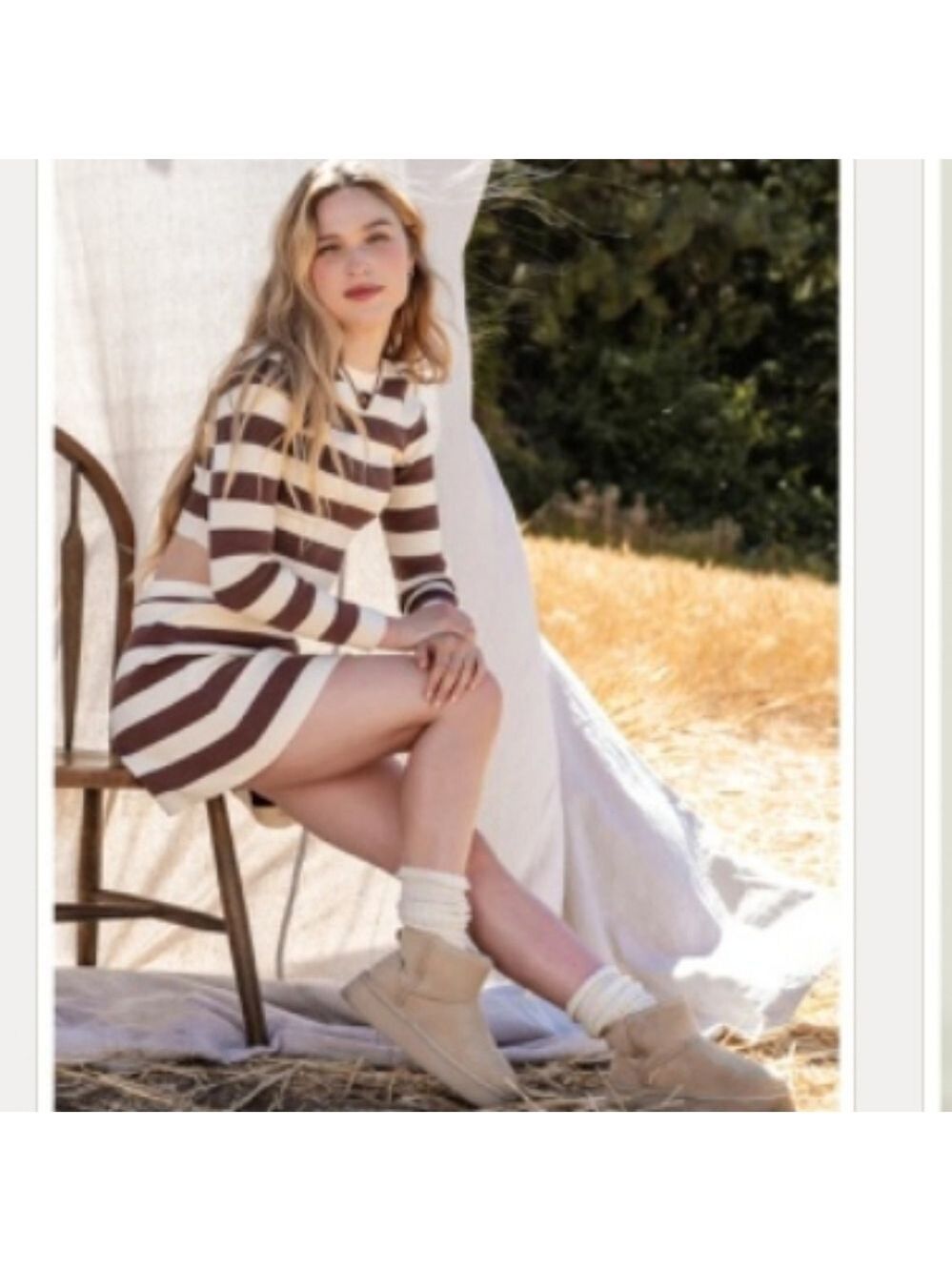 Altar'd State sweater mini skirt crop top set! - Picture 2 of 10